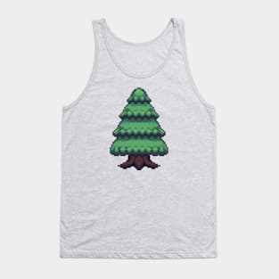 Pixel Tree Tank Top